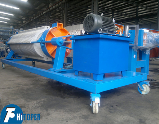 Round Plate Cotton Cake Filter Press For Foodstuff Alcohol Inorganic Salt Industries
