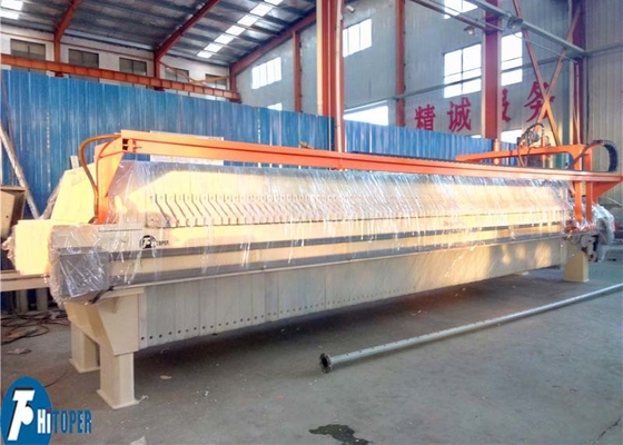 CE Certificate Sugar Mill Automatic Dewatering Chamber Filter Press with 1250mm*1250mm PP Material Plate