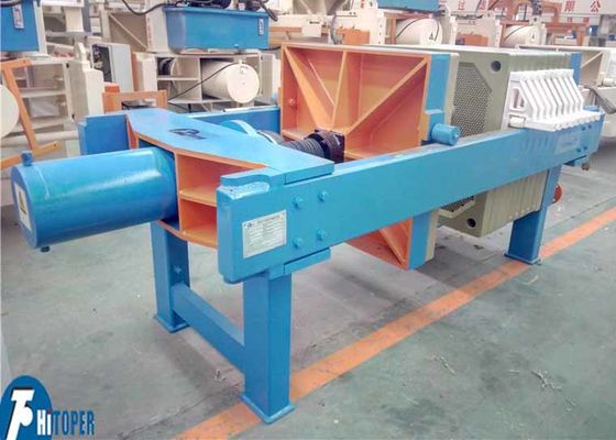 Prensa de filtro de membrana de placa de diafragma industrial para equipo de tratamiento de aguas residuales, descarga de torta manual