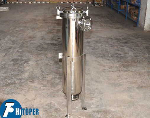 Carcasa de filtro de bolsa industrial con soporte de canasta de acero inoxidable y reemplazo conveniente de bolsa de filtro para filtración de líquidos